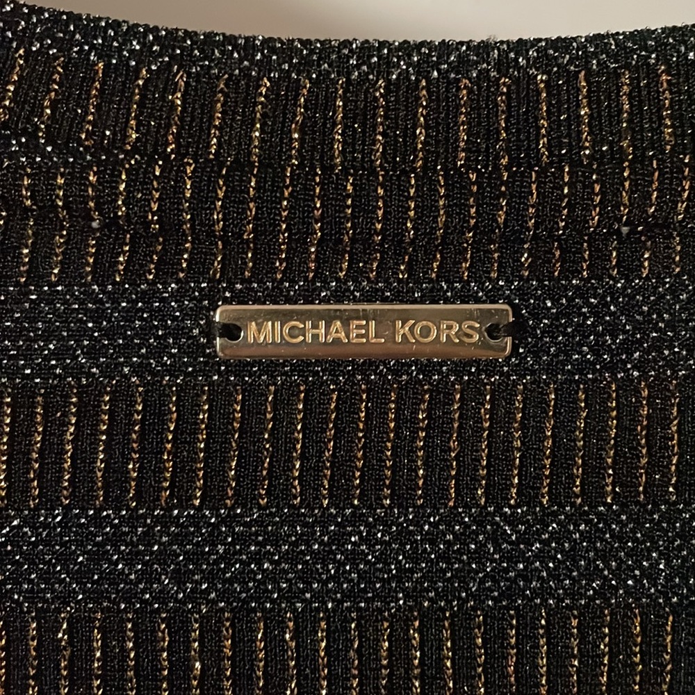 Michael Kors black/silver/gold size small dress - Picture 4 of 9